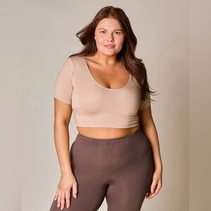 Beige Women's Crop Top